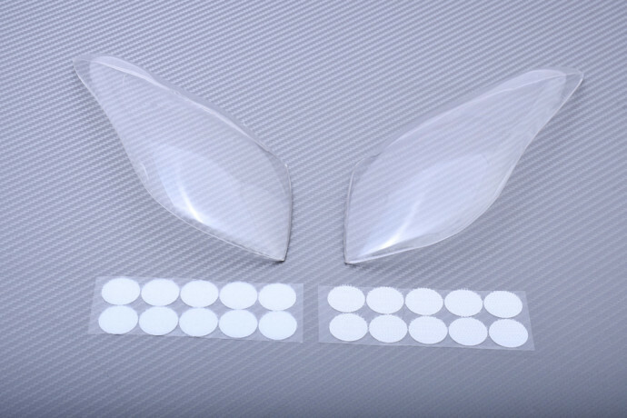 Cache phare transparent anti-impacts pour Kawasaki ZX-6R protégeant contre les gravillons