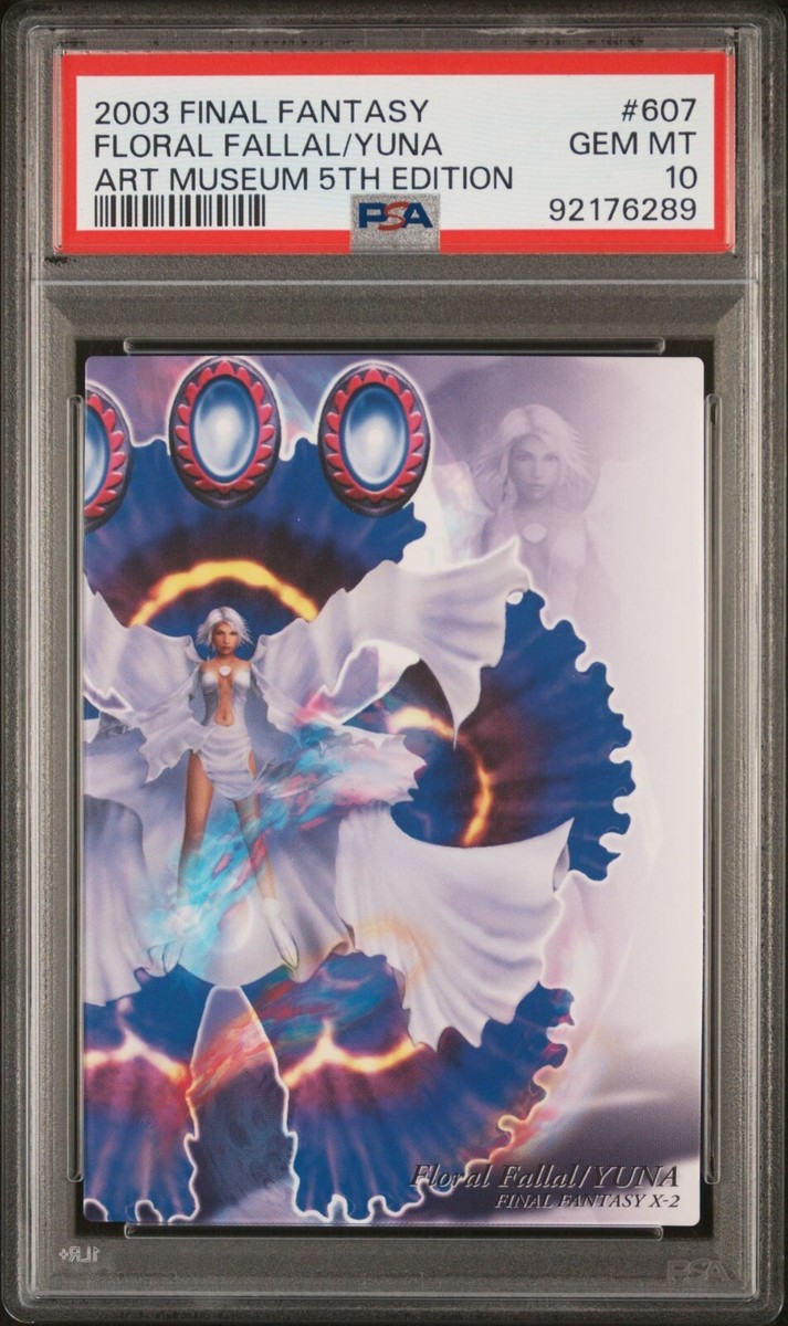 PSA10 FF10 アートミュージアム　ティーダ　ユウナ　FFX PSA 10 Yuna Floral Fallal Final Fantasy X-2 FF10 Art Museum