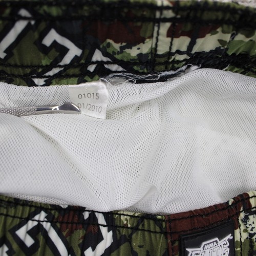 MMA Elite Shorts Mens Medium Green Lined Wrestling Y2K Wrestling w/ 9" inseam - Picture 10 of 11