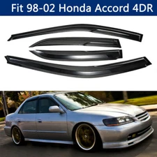 Fits 1998-2002 Honda Accord 4DR Sedan Mugen Style Window Vent Visors Rain Guards