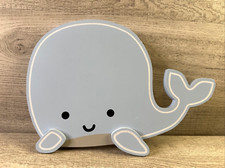 Lambs  Ivy Wooden Whale Wall Hanging Blue Home Decor