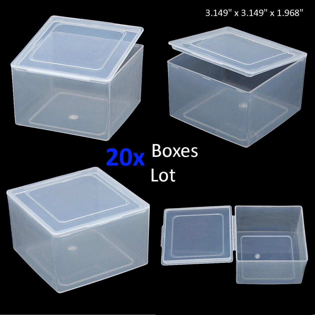 20xPCS Small Plastic Storage Container Boxes Box DIY Coins Screws Jewelry  Travel