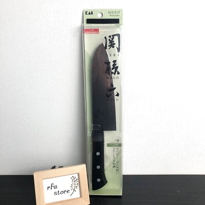 KAI Seki Magoroku AB-5420 Wakatake Santoku Kitchen Stainless steel knife 165mm 