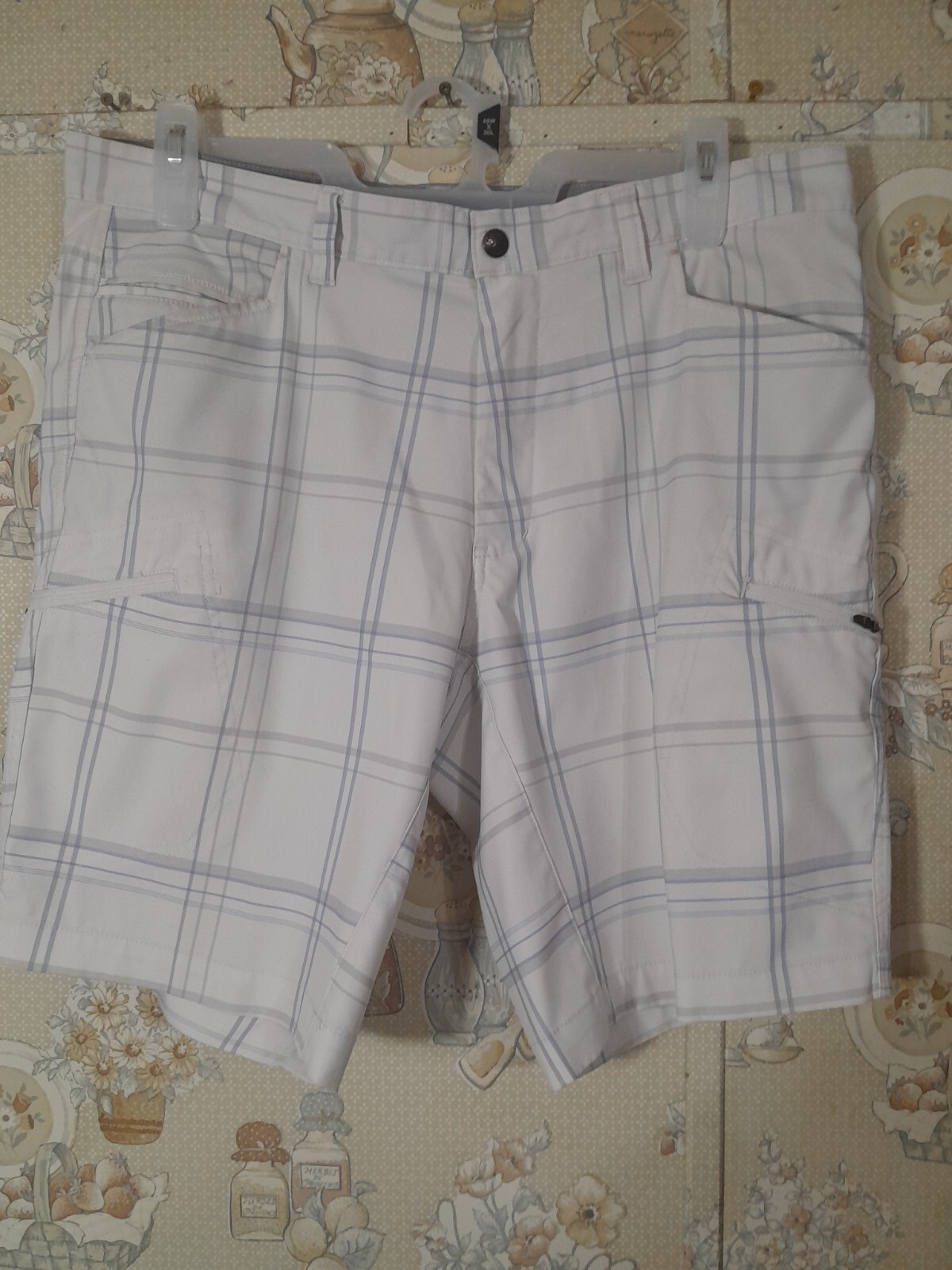 Short Homme Hawke & Co Nylon Light Khaki Taille W38 - Flat Front, Coupe Active - Neuf Avec étiquettes
