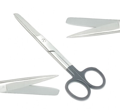 Premium Dressing Dissecting/Operating Scissors Black 5.5'' Straight Sharp/Blunt