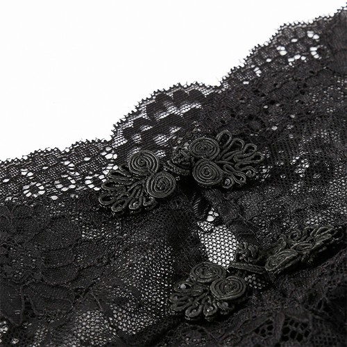 Sexy Black Spandex Corset Lace Hood Black Head Full Face Mask Disguise Role Play - Picture 4 of 12