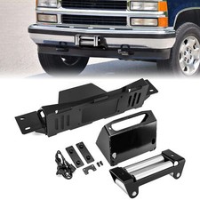 Hidden Winch Mount Plateroller Fairlead For Chevy K1500 88-98 Gmc K1500 88-99