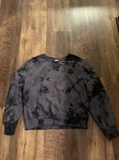 Members Mark Women's TIE DYE Sweatshirt Black Medium NWOT