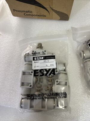 Air Flow Control Valve In-line Speed Controller Union 12mm Tube OD *5 PACK*