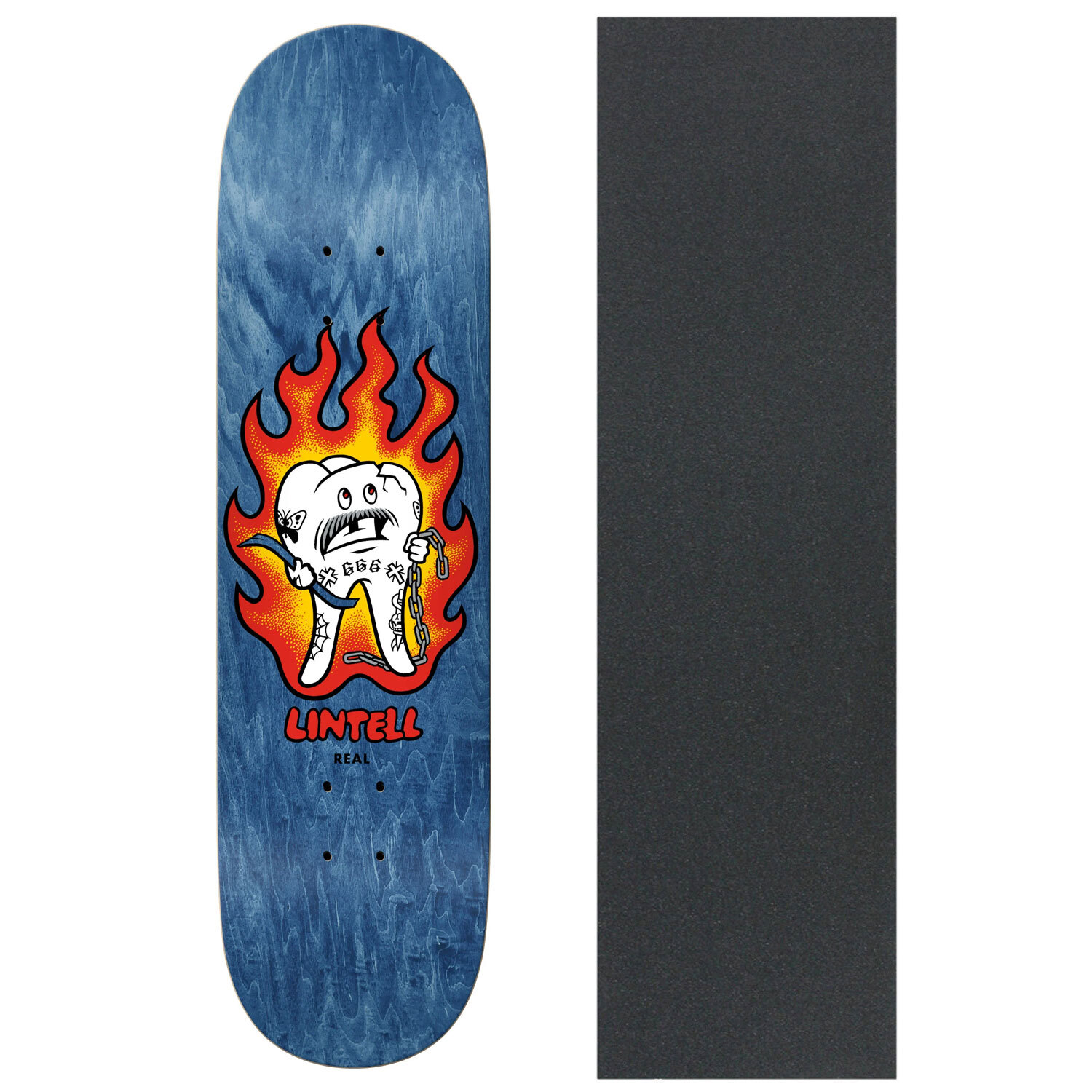 Real Skateboard Deck Harry Lintell Easyrider Mascot 8.5