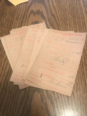 10 Holly Springs Miss. 1932 COCA-COLA RECEIPT S ( 3 Digit Phone Number)