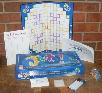 JOT The Fast Paced Write-On Wipe-Off Word Game Great American Puzzle Factory