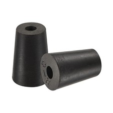 Gomma Conico Tappo 13mm a 17mm con Foro Nero per Polvere Rivestimento 5pz