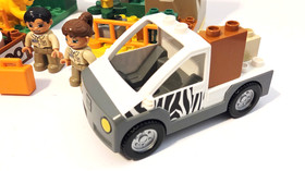 Lego Duplo 4971 Zoo Vehicles Complete Set w/ 5 Substituted Pieces VINTAGE