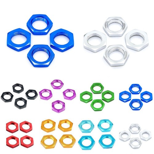 Roue Moyeu Noix 4PCS Accessoires Adaptateur Aluminium Alliage for 1/8 RC Hex