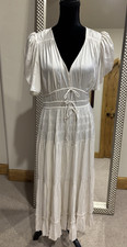Ulla Johnson Dove Colored Tiered Midi Dress US Size 8 Retail $695
