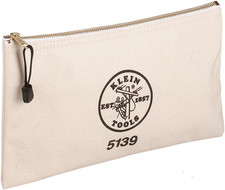 Klein 5139 Canvas Zipper Bag, Natural
