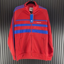 Adidas Originals First Size Large Mens Red Blue Track Jacket