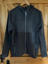 WENIG GETRAGENER ARIAT LUMINA GRAUER HOODIE MIT DURCHGEHENDEM REISSVERSCHLUSS XL