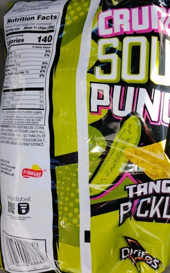 Doritos Tangy Pickle 9 1/4 Oz Bag Limited Edition - Image 2 of 2