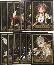 Atelier Ryza 3 Illustration Card Set 12pcs Bonus Art Cards Pre-owned Japan