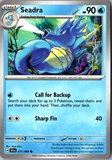 Carta Pokemon Seadra 011/064 comune favola avvolta leggermente giocata TCG singola