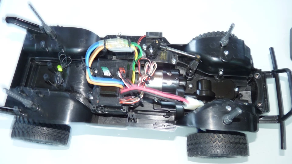 Tamiya 1/10 CC-01 RC Truck Chassis ARTR W/ Remote, Electronics & Tires (No Body) - Image 4 of 4