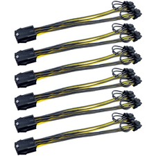 6 Pin To 2 X 8 Pin 6 2 Pcie Adapter Power Cable Pci Express Y Splitter Cable 8