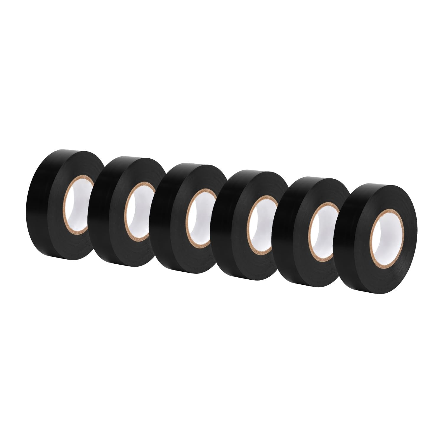 Nastro Isolante Nero 19mm x 18.3m | Kit 6 Pezzi Professionali per Elettricisti