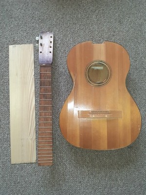 Vintage 7-string acoustic gypsy Russian guitar USSR for restoration