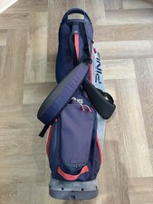 Ping Hoofer Lite Stand Bag Navy Grey Red