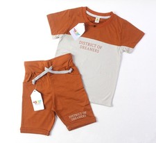 2pc Shirt and Shorts For Kids Printed Summer Casual Suit- Unisex