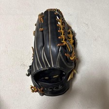 Hardball baseball glove black leather