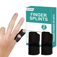 Small Trigger Finger Splint - 2 Pack Pinkie Finger Brace for Broken Finger, Knuc