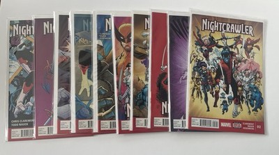 Marvel Comics Nightcrawler Comic Book Lot Issues #1-12 Missing #3 & #7