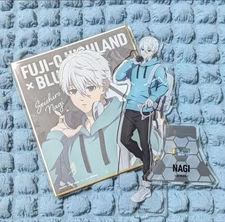 Blue Lock Nagi Acrylic Stand & Colored Paper Fujikyu Used