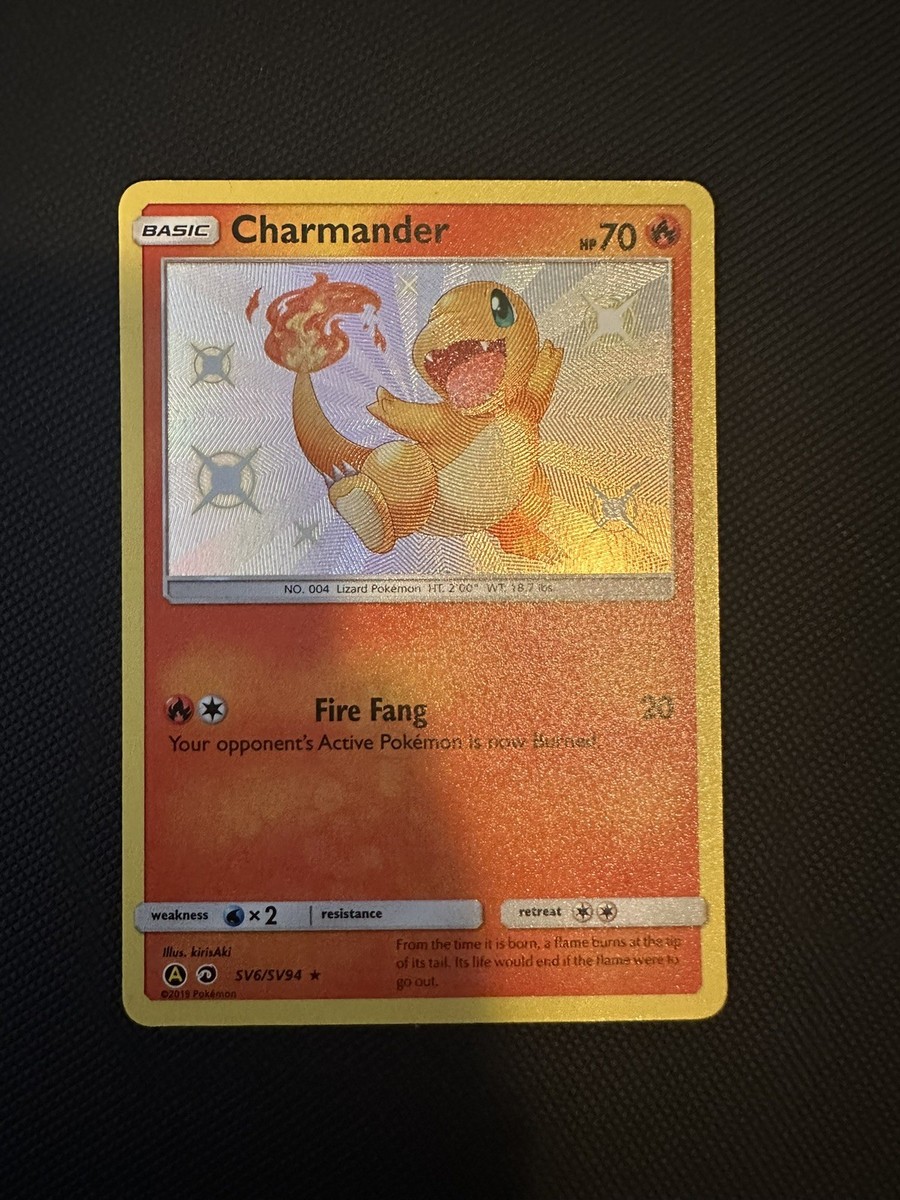 Pokemon TCG Charmander SV6/SV94 Hidden Fates Shiny Vault Holo Rare Card Pokemon TCG Charmander SV6/SV94 Hidden Fates Shiny Vault Holo Rare Card