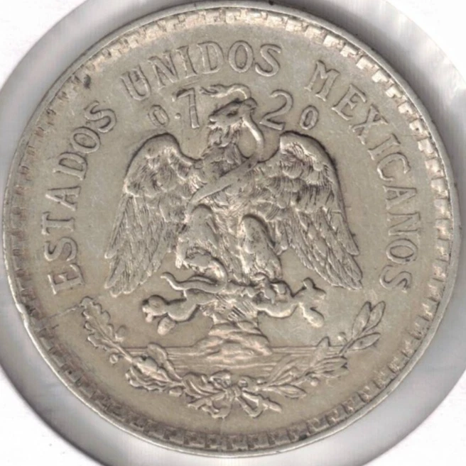 1924 Mexico Circulated Silver One Peso Coin! #4 - Image 2 of 2