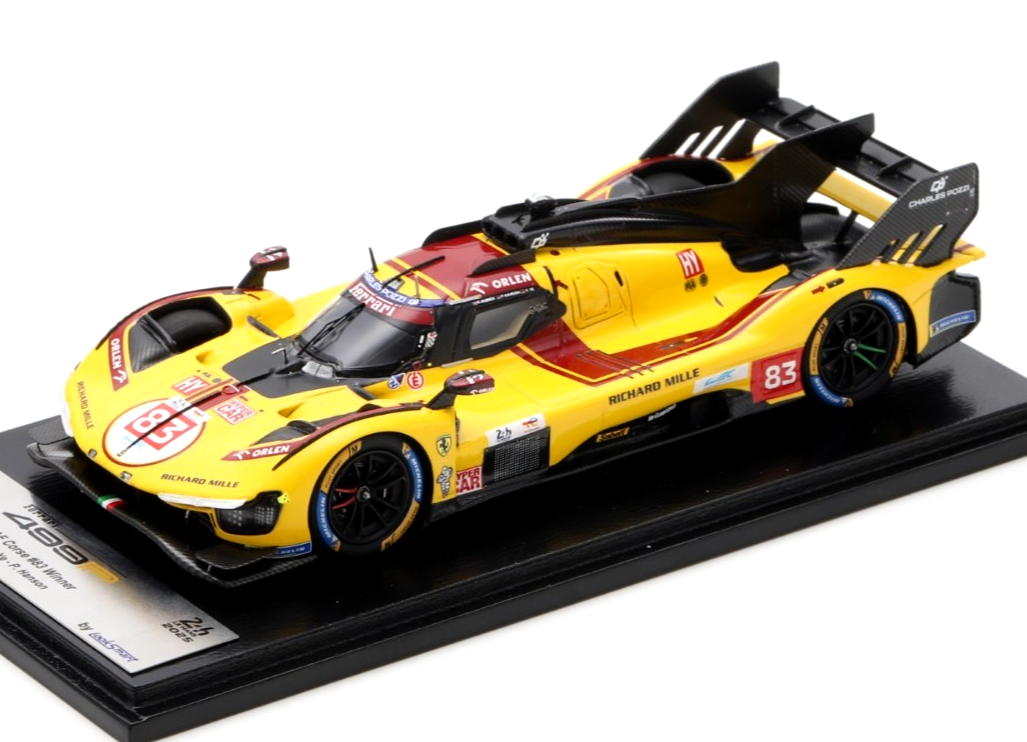 LOOKSMART 1/43 TEAM FERRARI AF CORSE 499P 3.0L TURBO V6 #83 WINNER LE MANS 2025