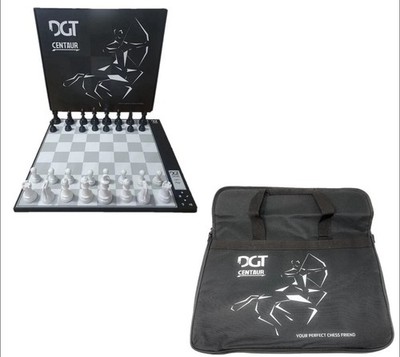New DGT Centaur Electronic Chess Set with Board, Pieces & Carrying Case 