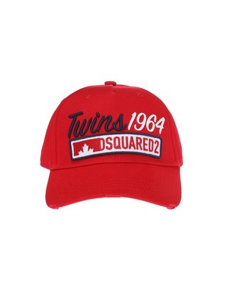 Dsquared2 - Herren Logo Baseball Cap Mütze Kappe Rot - BCM0169