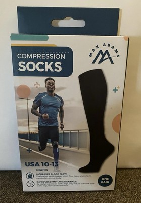Men's Compression Socks (Size 10-13) Enhance Circulation &Reduce Swelling 1 Pair