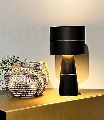 Oligo Tudor Tischleuchte 2700K Schwarz/Gold mit Gestensensor/Memoryfunktion