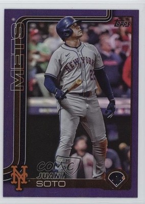 2025 Topps Series 2 Purple Rainbow Foilboard 146/250 Juan Soto #700 0zu6