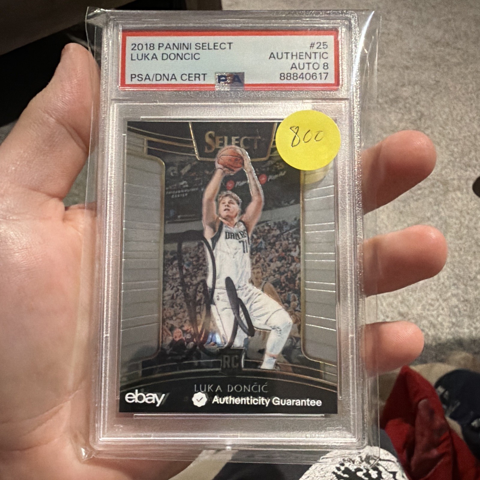 Panini 2018-19 Select Concourse Luka Doncic #25 RC Auto PSA/DNA