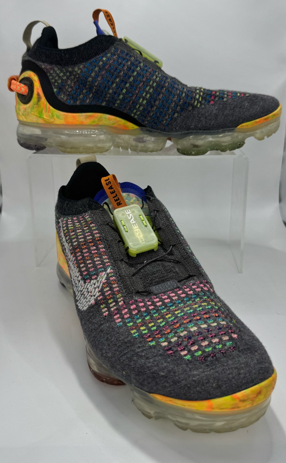 Nike Air VaporMax 2020 Flyknit FlyEase Iron Grey Multi Size 8.5 CJ6740-003