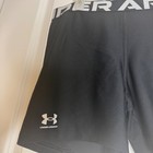 Under Armour Women's Black Compression Shorts UA Logo Athletic Workout