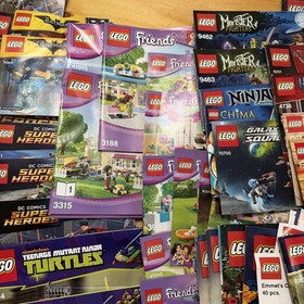 LEGO Instructions Manuals Various Bulk Lot - City Star Wars Heroes Turtles - 50+