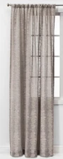 Project 62 Rod Pocket 108"x54" Richter Clipped Sheer Curtain Panel Light Gray*