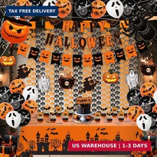 54-Piece Halloween Party Decorations Complete Foil Decor Kit